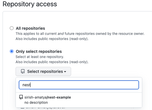 Select nest repo